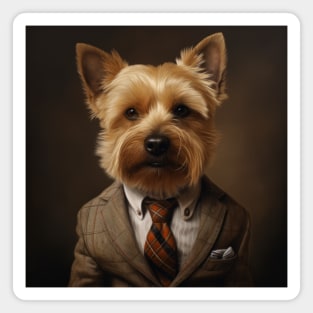 Norwich Terrier Dog in Suit Magnet